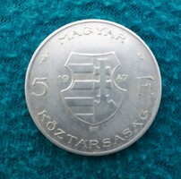 Kossuth silver 5 HUF 1947