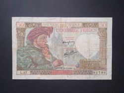 France 50 francs 1941 f