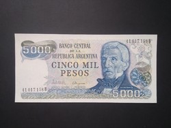 Argentína 5000 Pesos 1981 Unc