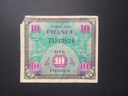 France 10 francs 1944 vg