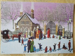 Unicef karácsonyi képeslap üdvözlőlap üdvözlőkártya postatiszta