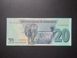 Zimbabwe $20 2020 xf+