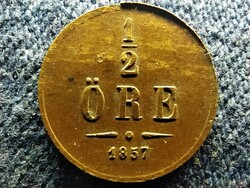 Sweden i. Oszkár (1844-1859) 1/2 öre 1857 (id62750)