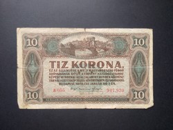 Magyarország 10 Korona 1920 VG+