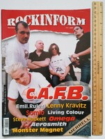 Rockinform magazin #121 2004 cafb omega aerosmith somló nasty savage kravitz living color emil rule
