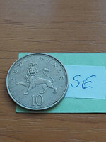 English England 10 new pence 1973 queen elizabeth, copper-nickel se
