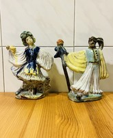 Luta mara ceramic couple figurines
