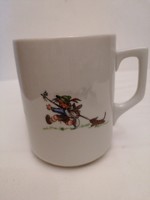 Rare Zsolnay porcelain fairy tale mug