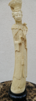 Chinese lady signed ivory character statue. Negotiable!