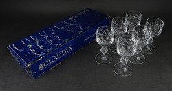 1N217 Claudia talpas likőrös pohár készlet dobozában 6 darab