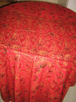 A beautiful light red tablecloth