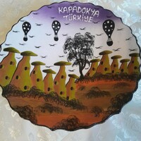 Kapadokya tŭrkiye plate 26 cm hand painted