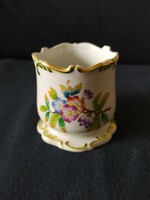 Herendi: table decoration, vase with Victorian pattern, flawlessly marked, 8 cm