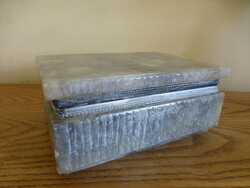 Antique alabaster cigarette box, cigar box