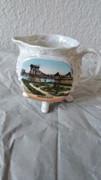 Antique Budapest commemorative cup, chain bridge