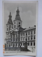 Régi képeslap:  Eger, A ciszterciták temploma és rendháza