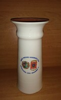 Two churches of Békés County Minority Day 2002. Dec. 13. Ceramic vase - 24 cm high (27/d)