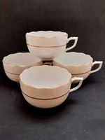 Herend white-gold teacups, 4 in one