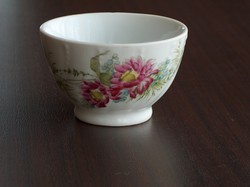 Hibátlan régi vastagfalú virágos dombormintás teás csésze