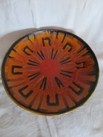 Applied art ceramic wall plate