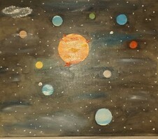 Solar system painting