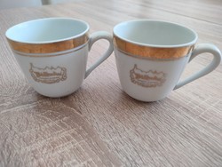 Zsolnay - South Buda catering company Budapest gold-plated coffee cups