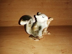 Retro porcelán mókus figura - 9 cm magas (po-1)