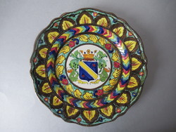 Italian coat-of-arms plate (deruta), marked, 26.5 cm)