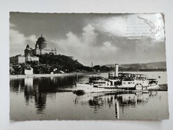 Old postcard 1966 Esztergom ship cathedral photo postcard