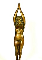 XX. Sz. Közepe Hungarian sculptor: stretching nude