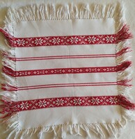 Home-woven fringed tablecloth for sale!