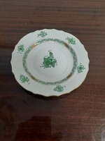 Herendi zöld Apponyi mintás süteményes tányér