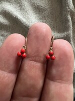 Old gold children's earrings