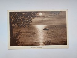 Old postcard 1935 Balaton silver road