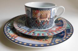 Vario domestic by mäser breakfast set with horse/elephant pattern