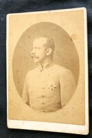 Approx. 1888 Large 16 cm hardback photo rudolf heir to the throne kuk crown grand duke habsburg