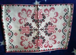 Cross-stitch needlework, decorative pillow cover for sale / /
