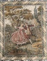 French jacquard tapestry, Aubusson style machine woven tapestry picture wall tapestry 83 x 66 cm