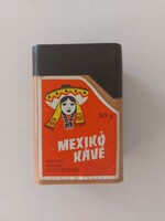 Old coffee box Mexican coffee retro packaging
