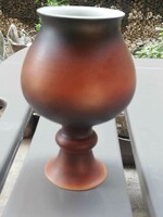 A rare raven house studio vase