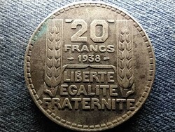 Franciaország Harmadik Köztársaság .680 ezüst 20 frank 1938 (id69400)