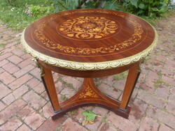 Inlaid empire table.