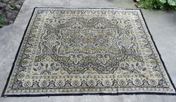 Silk carpet tablecloth, oriental carpet pattern 190 x 155 cm damaged!