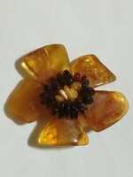 Original amber brooch.