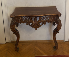 Carved console table