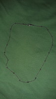 Very beautiful and interesting silver-plated metal necklace with ball decoration, 42 cm long according to the pictures 1