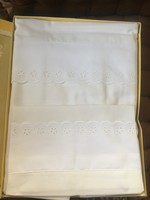 Bedding set with madeira embroidery