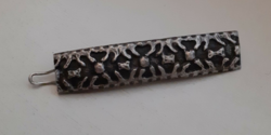 Retro silver-plated industrial art hair clip