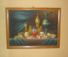 Table still life / oil painting /.