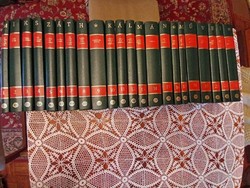 Complete, decoratively bound book series of the works of Kálmán Miksáth, volumes 1-22